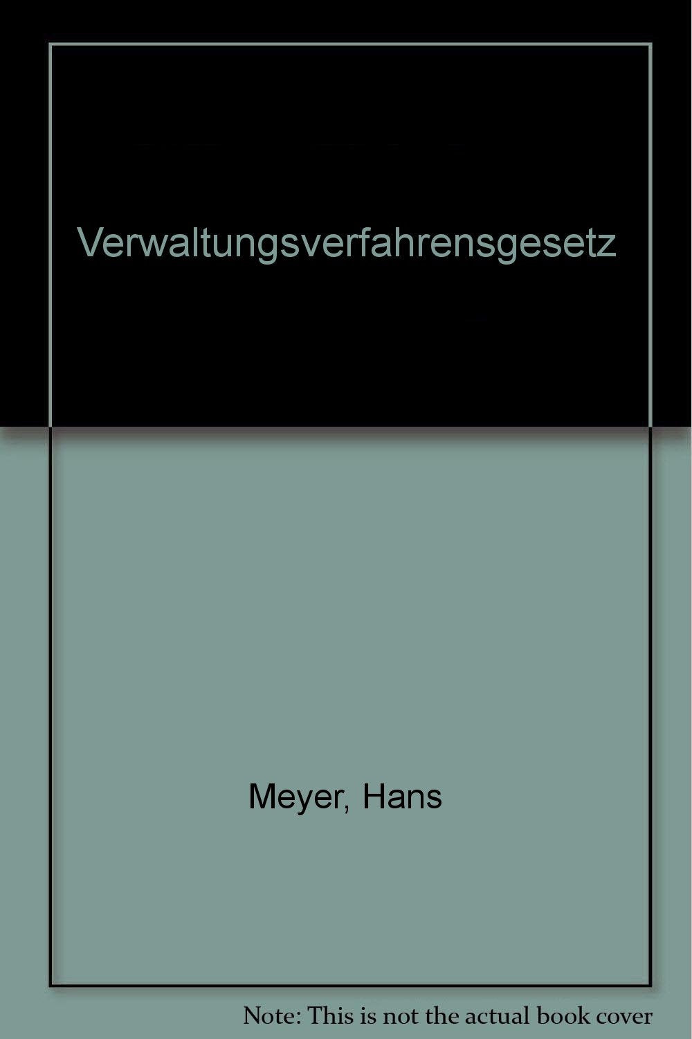Verwaltungsverfahrensgesetz (Kommentar) Law