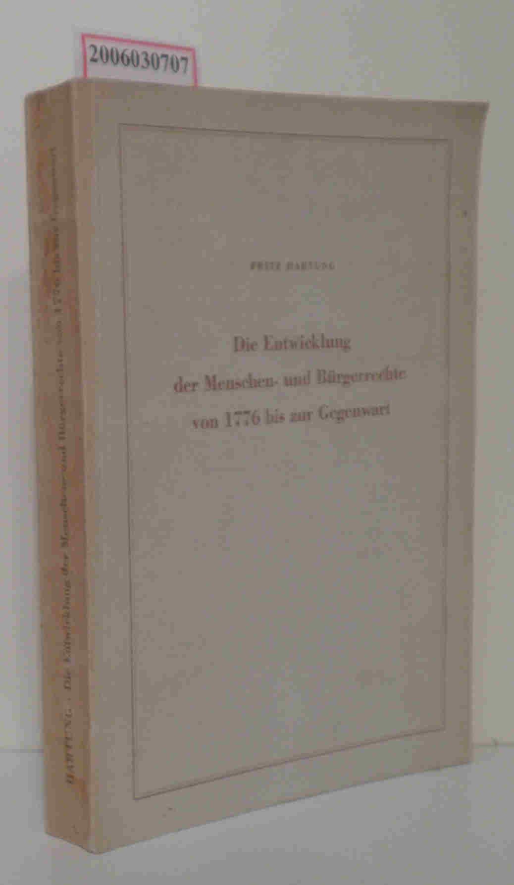 Quellensammlung zur Kulturgeschichte: Die Entwicklung der Menschen- und Bürgerrechte von 1776 bis zur Gegenwart Law