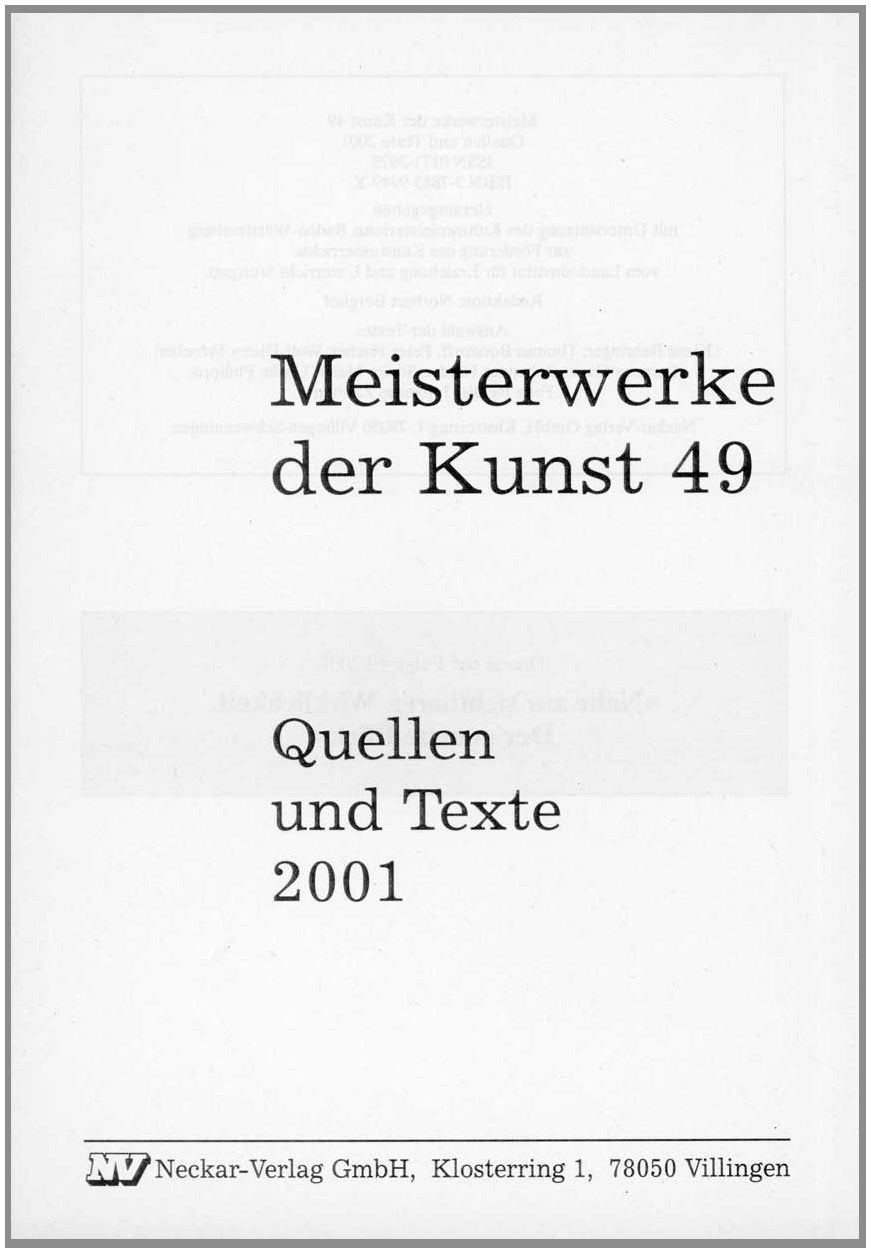 Meisterwerke der Kunst / Quellen und Texte Film, Art & Culture
