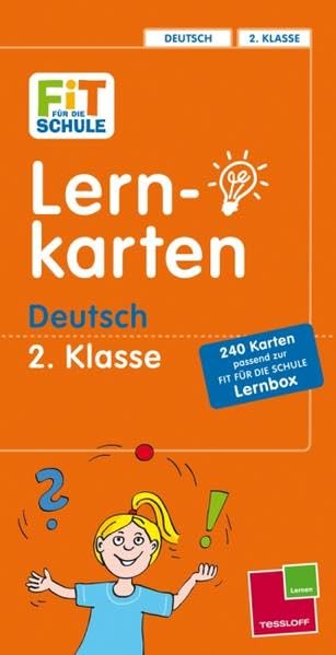 Fit für die Schule: Lernkarten Deutsch 2. Klasse (Fit für die Schule / Das musst du wissen!) Study Guides