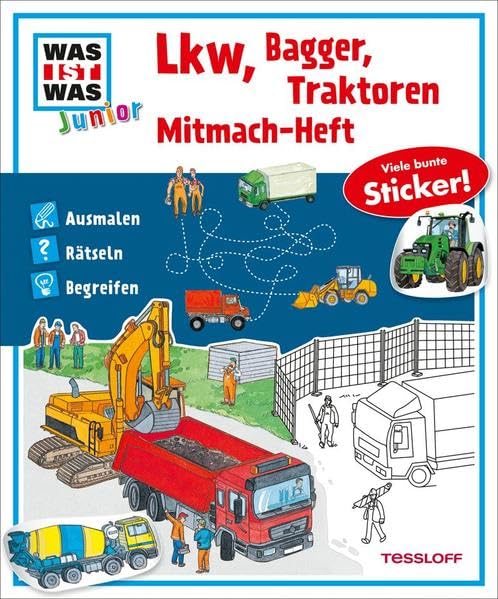 Mitmach-Heft Lkw, Bagger, Traktoren General education