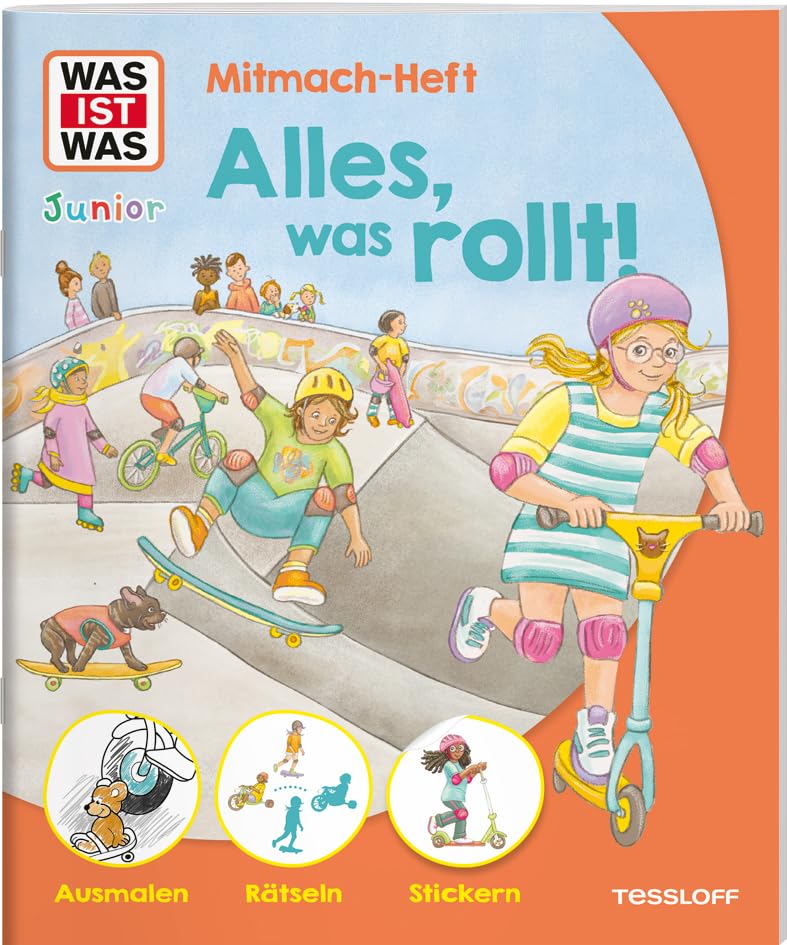 WAS IST WAS Junior Mitmach-Heft Alles, was rollt! Leisure & Fun