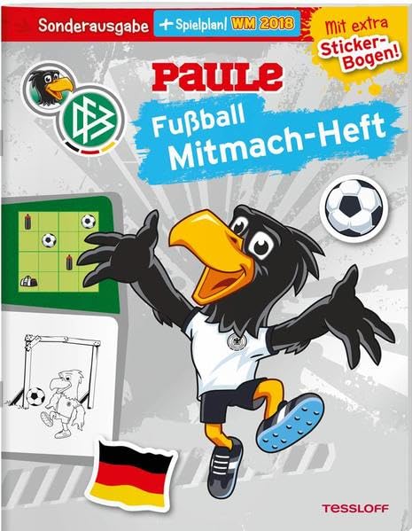 DFB PAULE Fußball Mitmach-Heft zur WM 2018 (mit Spielplan) Leisure & Fun