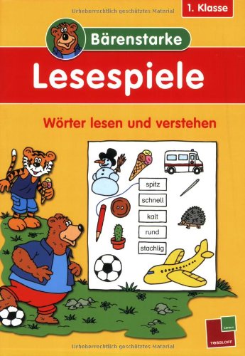 Bärenstarke Lesespiele 1. Klasse: Wörter lesen und verstehen Study Guides
