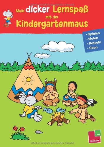Mein dicker Lernspaß mit der Kindergartenmaus. Spielen, Malen, Rätseln, Üben Study Guides
