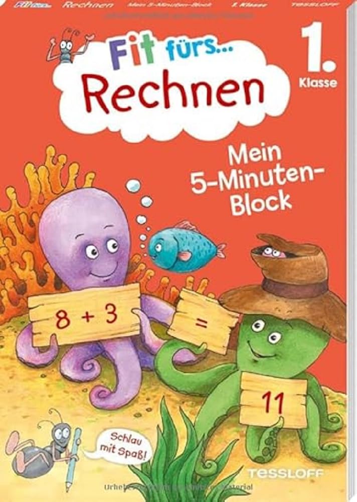 Fit fürs Rechnen 1. Klasse. Mein 5-Minuten-Block Study Guides