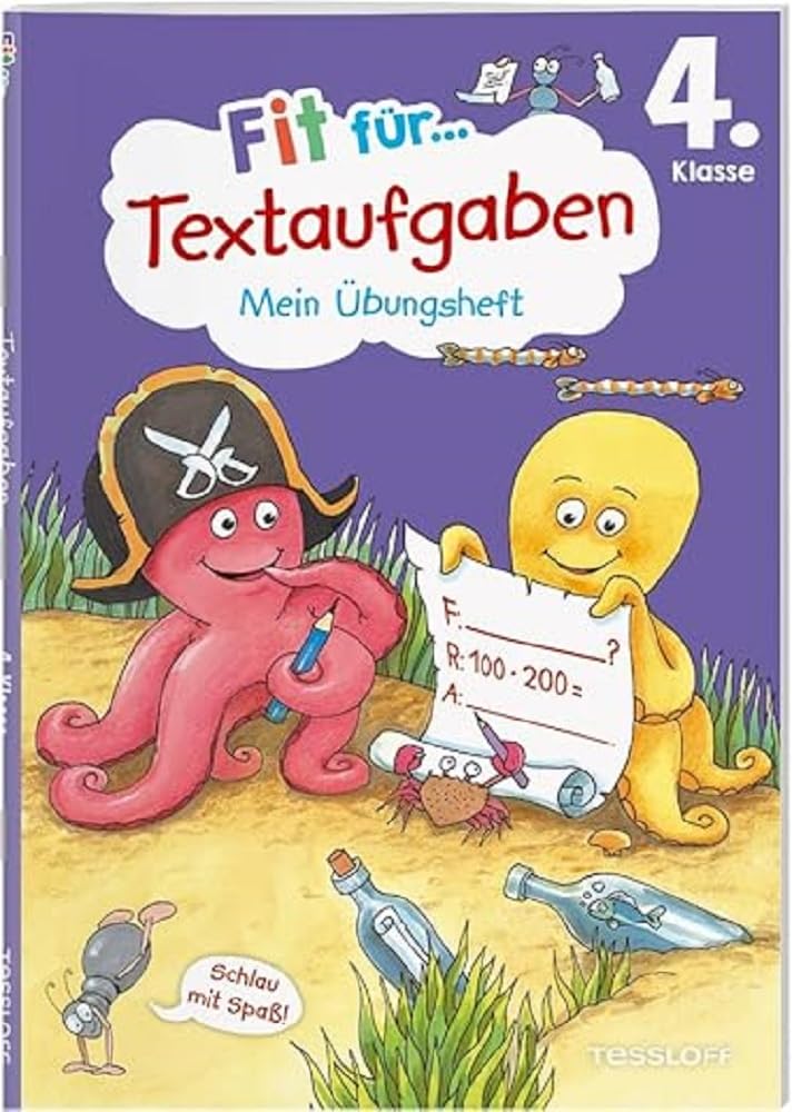 Fit für Textaufgaben 4. Klasse. Mein Übungsheft: Textaufgaben sicher lösen (Fit für die Schule Mein Übungsheft) Study Guides