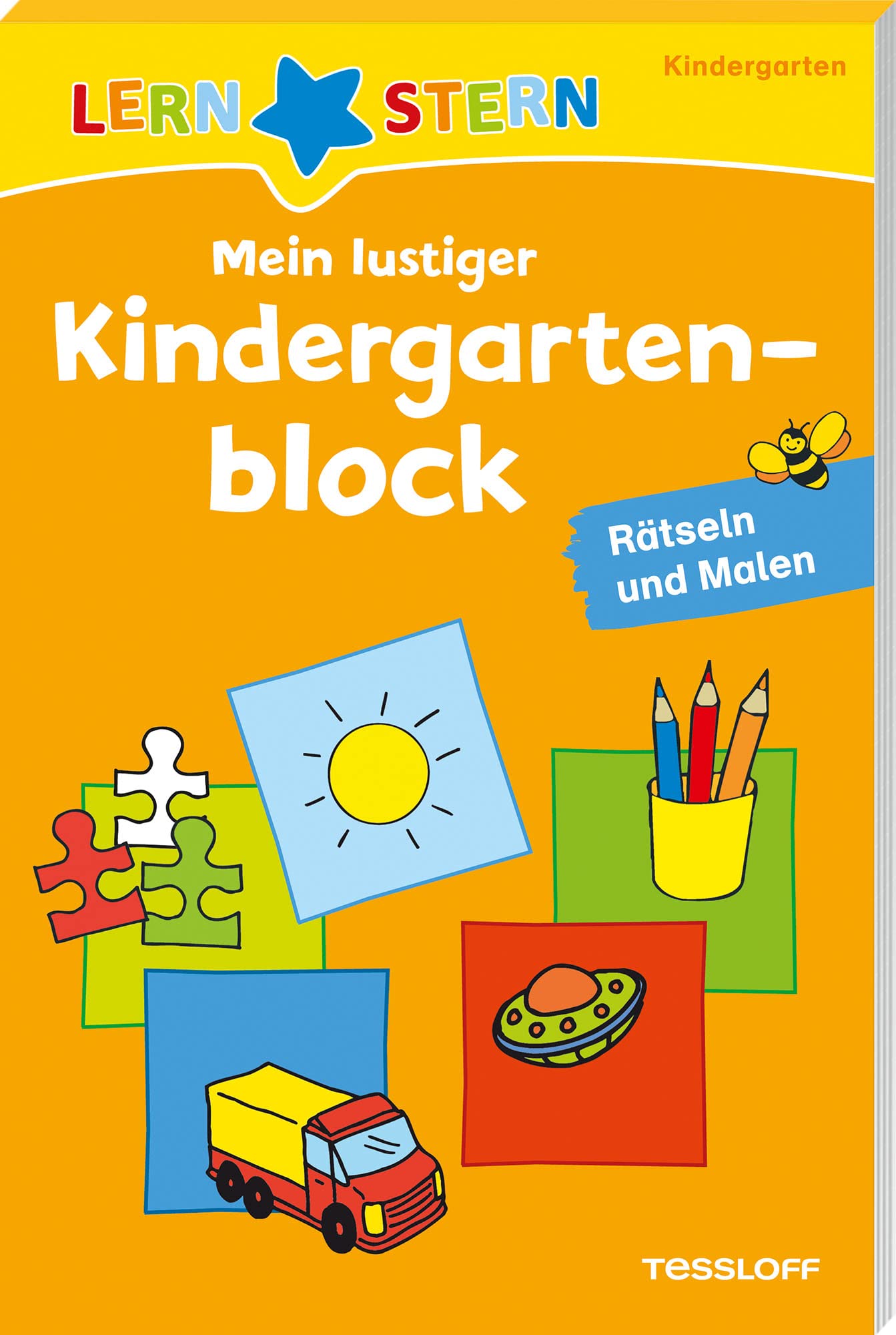 LERNSTERN Mein lustiger Kindergartenblock. Rätseln und Malen ab 3 Jahren Study Guides