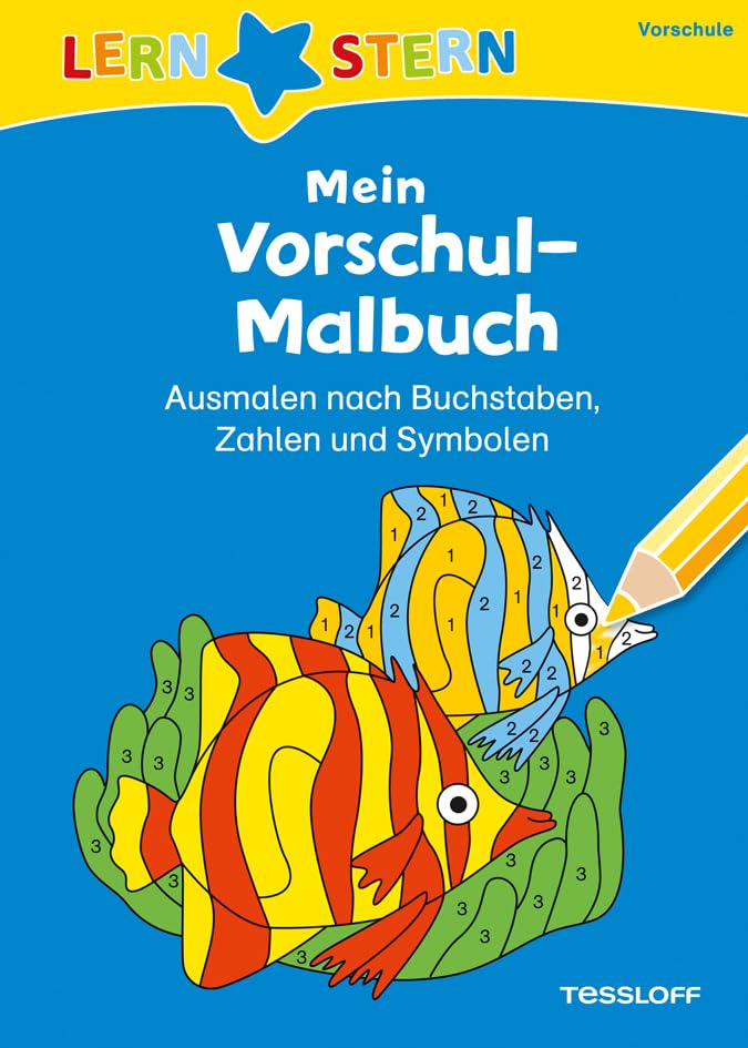 LERNSTERN Mein Vorschul-Malbuch. Ausmalen nach Buchstaben, Zahlen und Symbolen Study Guides