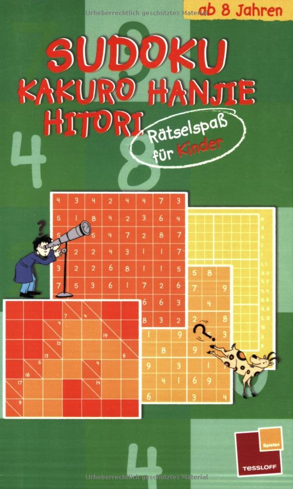 Sudoku, Kakuro, Hanjie, Hitori: Rätselspass für Kinder ab 8 Jahre Leisure & Fun