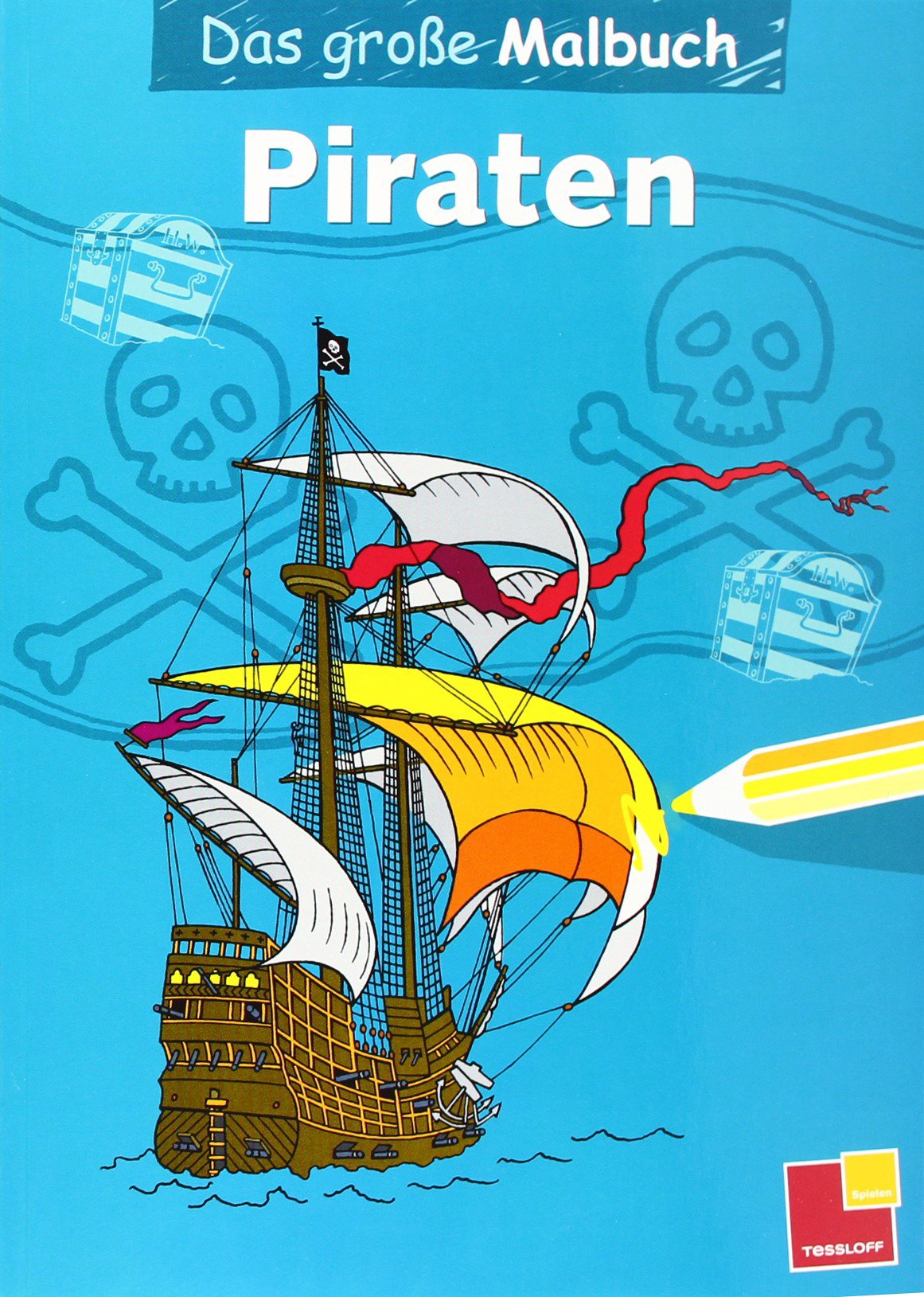 Das große Malbuch. Piraten: Mit farbigen Malvorlagen (Malbücher und -blöcke) Non-fiction