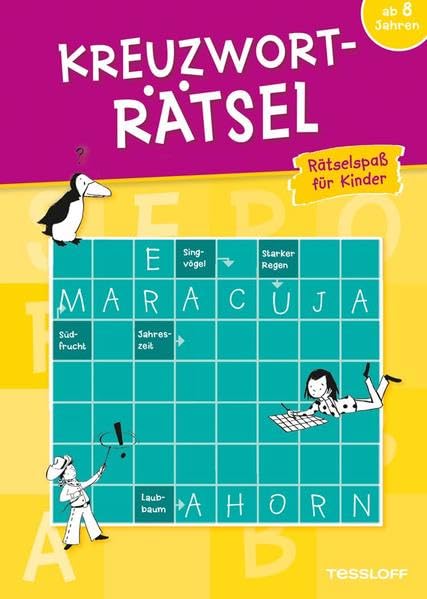 Kreuzworträtsel. Rätselspaß für Kinder - gelb Social Sciences