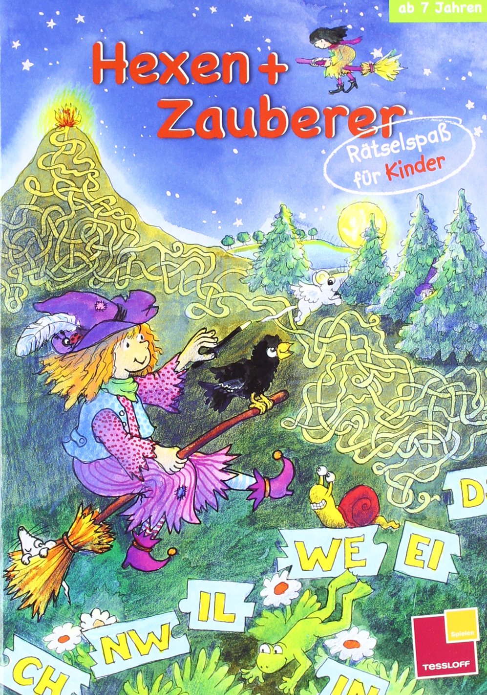 Rätselspaß für Kinder. Hexen + Zauberer Leisure, Home & Garden
