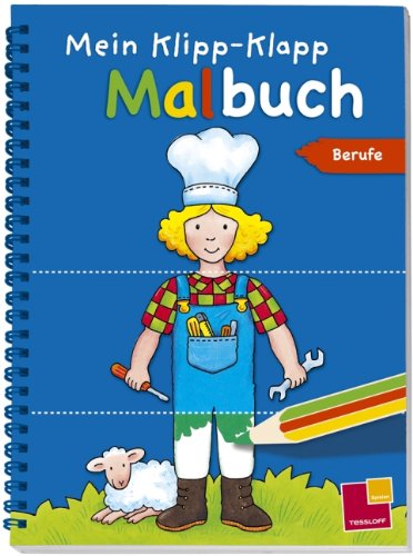 Mein Klipp-Klapp Malbuch Berufe Tiptoi & Games