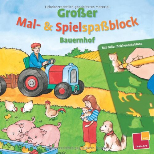 Großer Mal- und Spielspaßblock. Bauernhof Tiptoi & Games