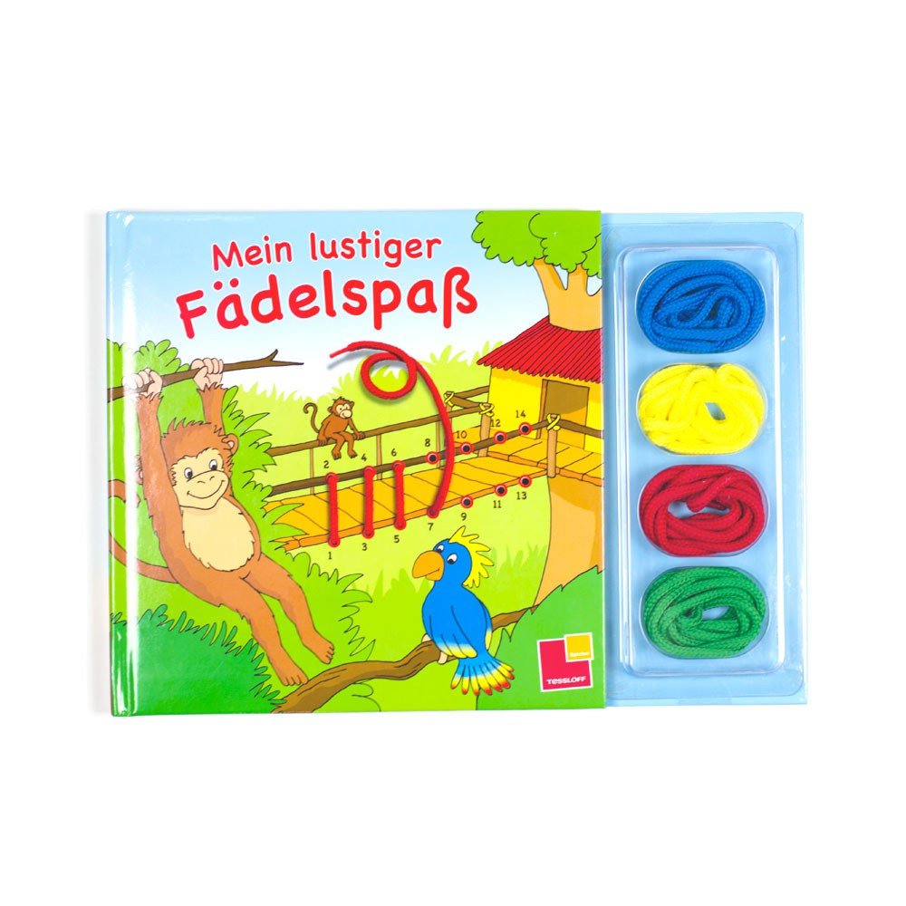 Mein lustiger Fädelspaß: Mit 4 verschiedenfarbigen Kordeln: Mit 4 verschiedenfarbigen Kordeln und Fädellöchern Tiptoi & Games