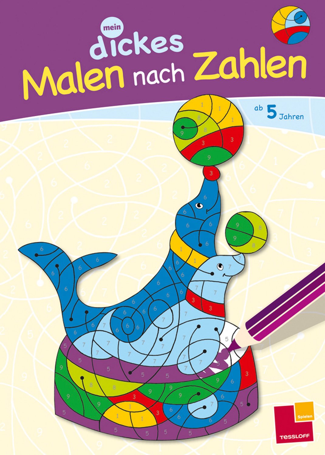 Malbuch: Mein dickes Malen nach Zahlen. Ab 5 Jahren book