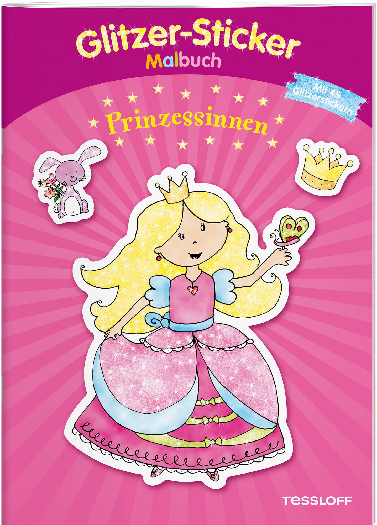 Glitzer-Sticker Malbuch. Prinzessinnen: Mit 45 glitzernden Stickern! (Malbücher und -blöcke) Fairy Tales & Legends