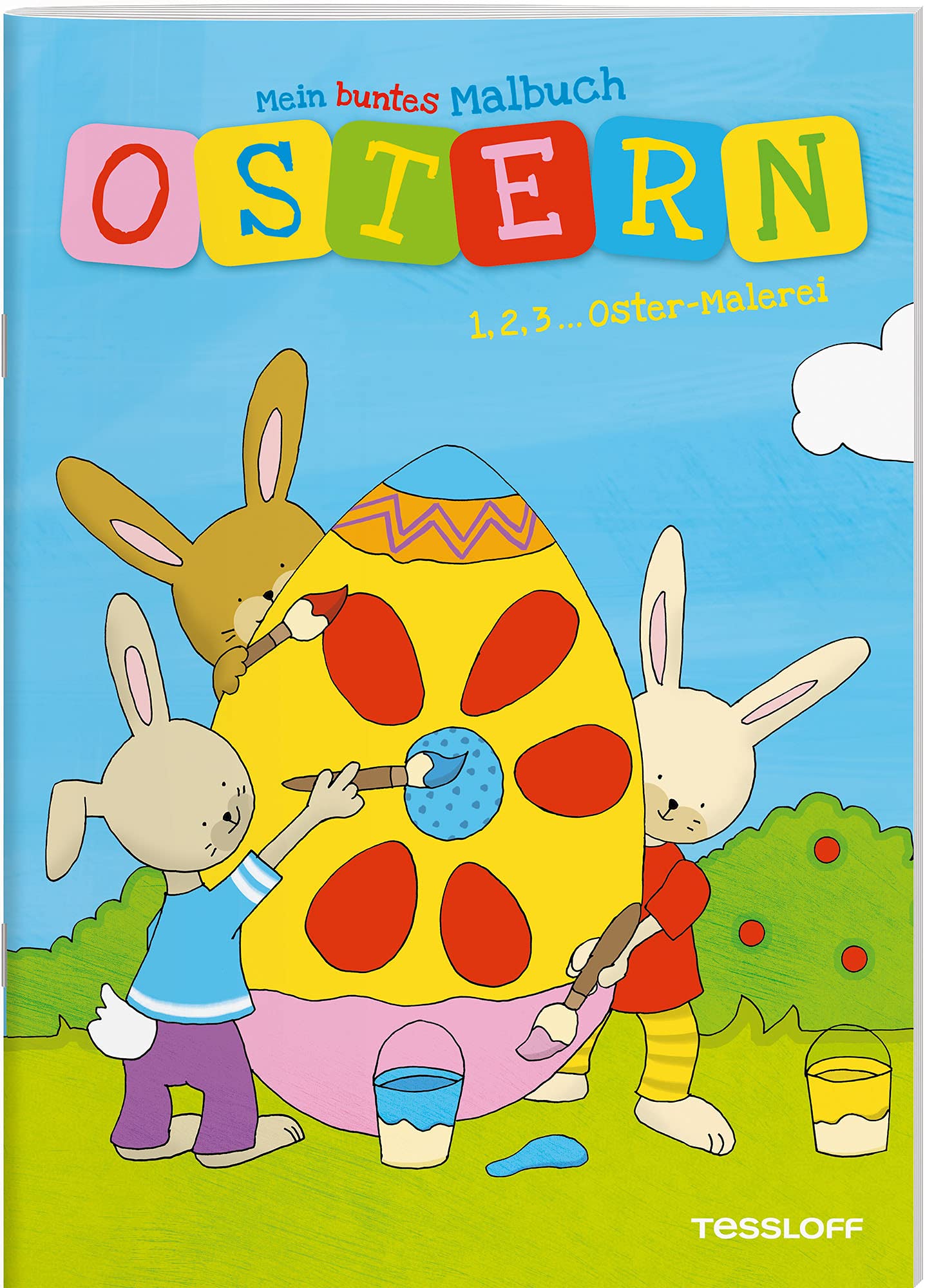 Mein buntes Malbuch Ostern. 1, 2, 3 - Oster-Malerei Non-fiction
