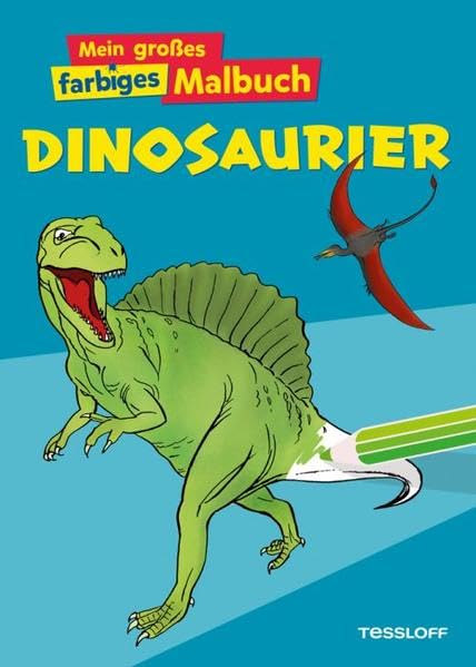 Mein großes farbiges Malbuch Dinosaurier (Malbücher und -blöcke) Tiptoi & Games