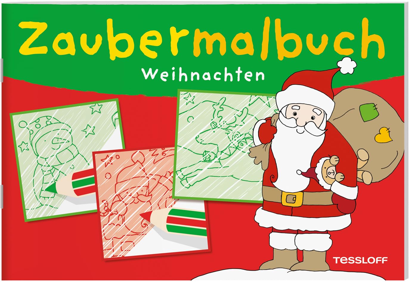Zaubermalbuch Weihnachten: Ein magischer Spiel-Spaß ab 3 Jahren (Malbücher und -blöcke) Tiptoi & Games
