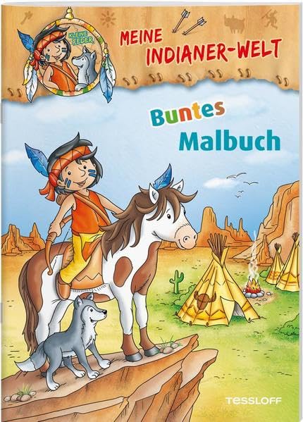 Meine Indianer-Welt. Buntes Malbuch: Mit 16 bunten Seiten! (Malbücher und -blöcke) Non-fiction