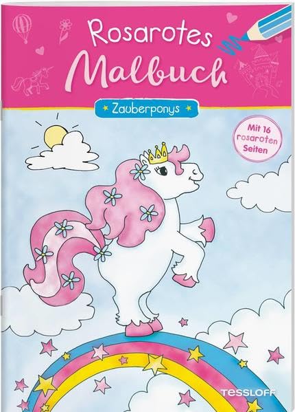 Rosarotes Malbuch. Zauberponys: Mit 16 rosaroten Seiten! (Malbücher und -blöcke) Social Sciences