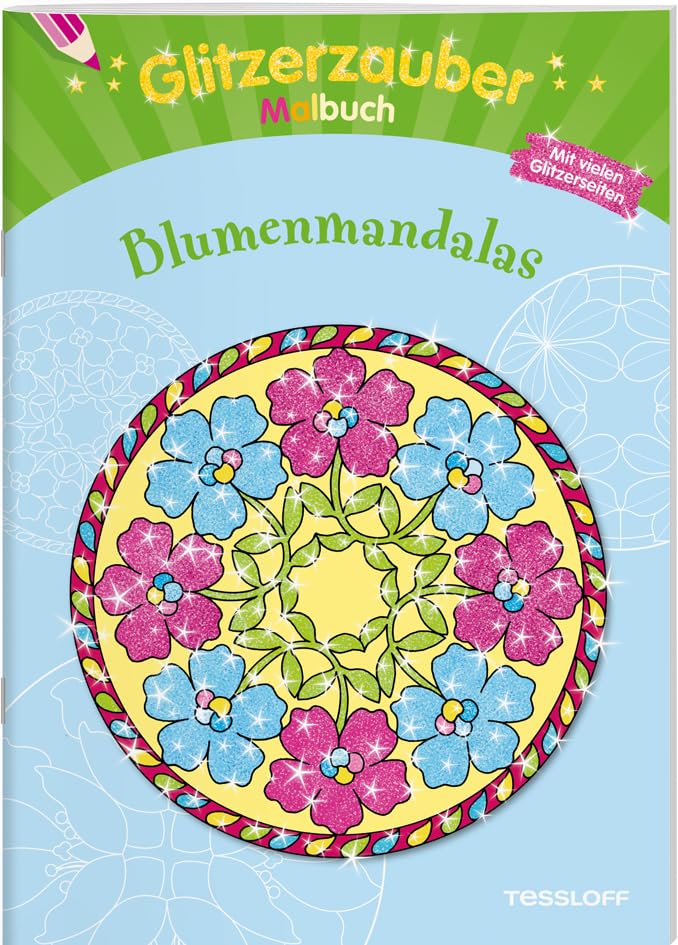 Glitzerzauber Malbuch Blumenmandalas Leisure, Home & Garden