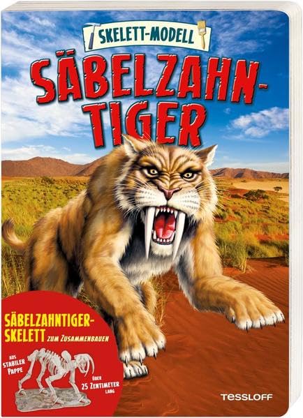 Skelett-Modell Säbelzahntiger: Erlebnisbuch mit über 25 Zentimeter langem Skelett zum Zusammenbauen! Leisure, Home & Garden