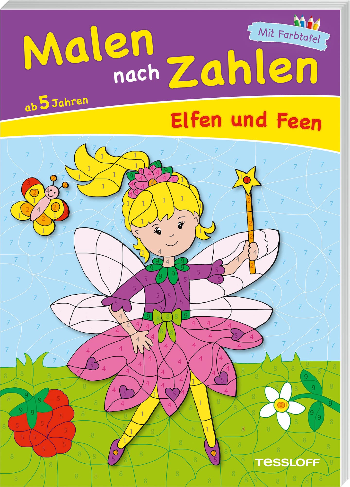 Malen nach Zahlen Elfen und Feen ab 5 Jahren Tiptoi & Games