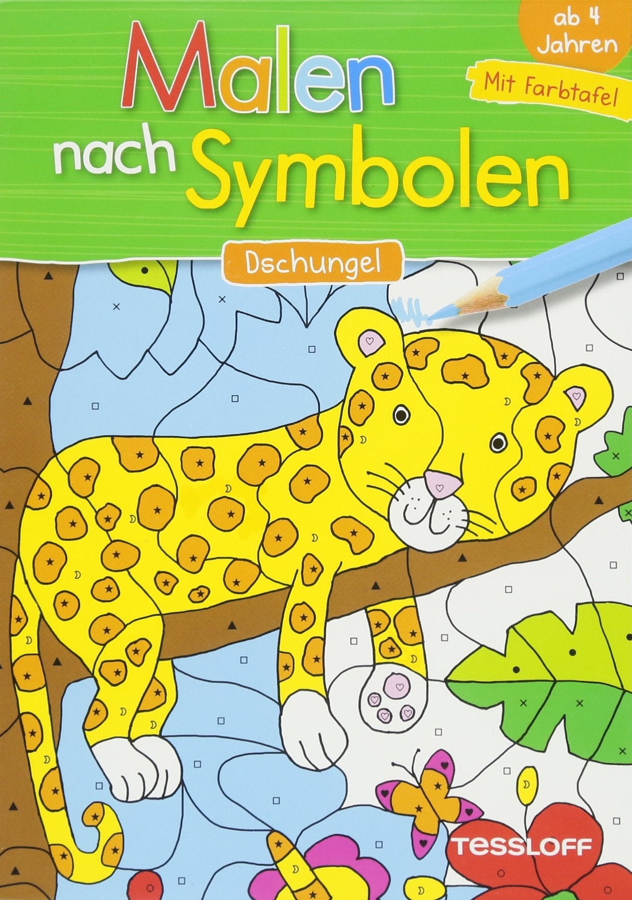 Malen nach Symbolen Dschungel: Mit ausklappbarer Farbtafel (Malbücher und -blöcke) Non-fiction