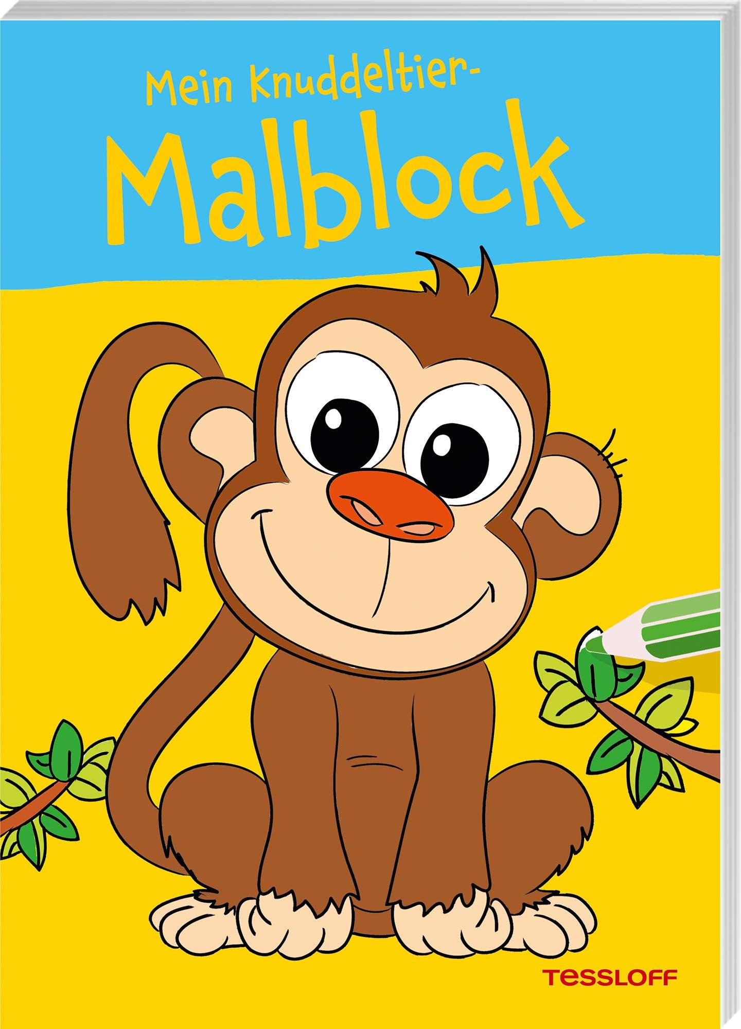Mein Knuddeltier-Malblock (Affe) (Malbücher und -blöcke) Tiptoi & Games