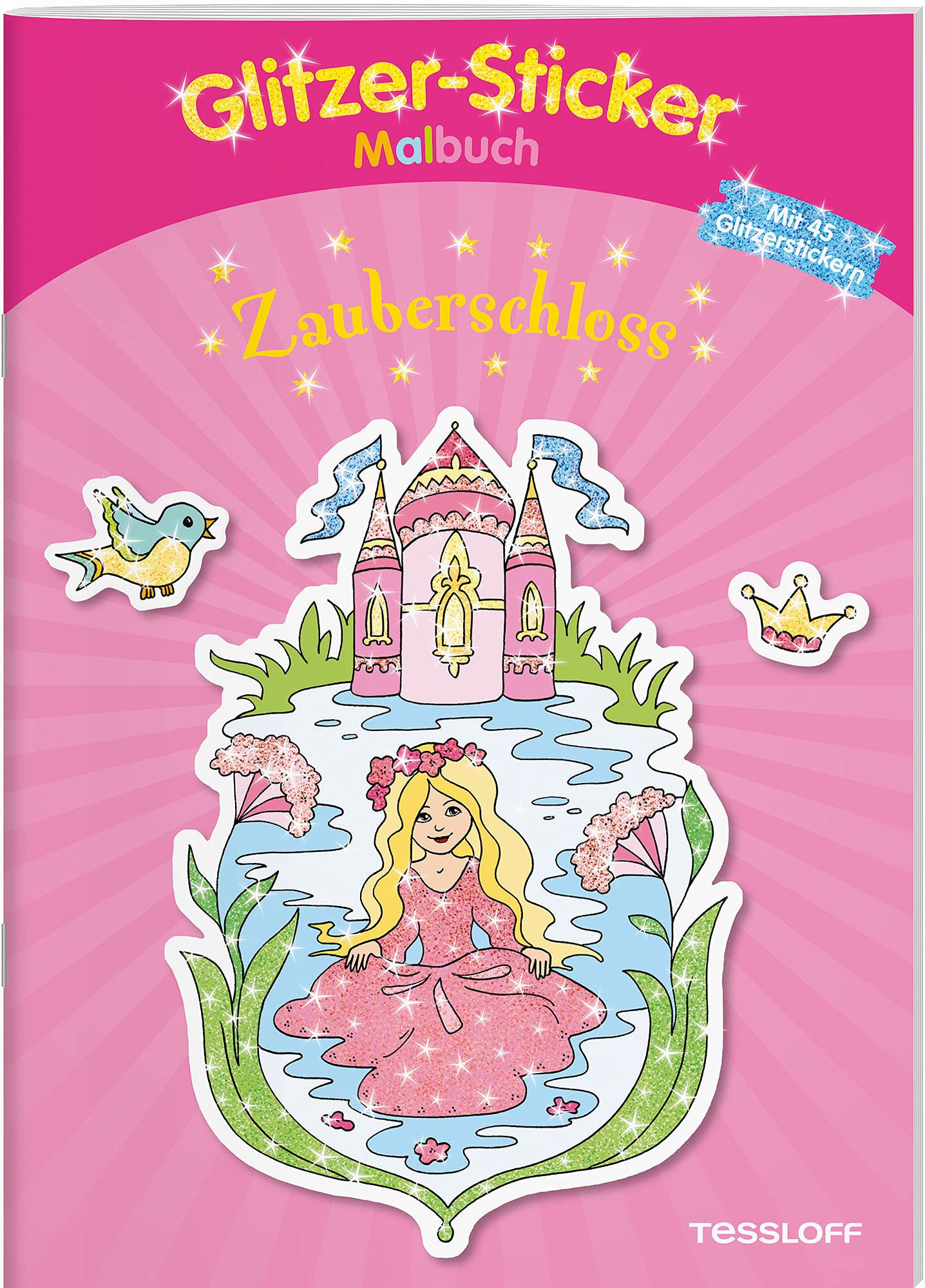 Glitzer-Sticker Malbuch Zauberschloss: Mit 45 glitzernden Stickern! (Malbücher und -blöcke) Fairy Tales & Legends
