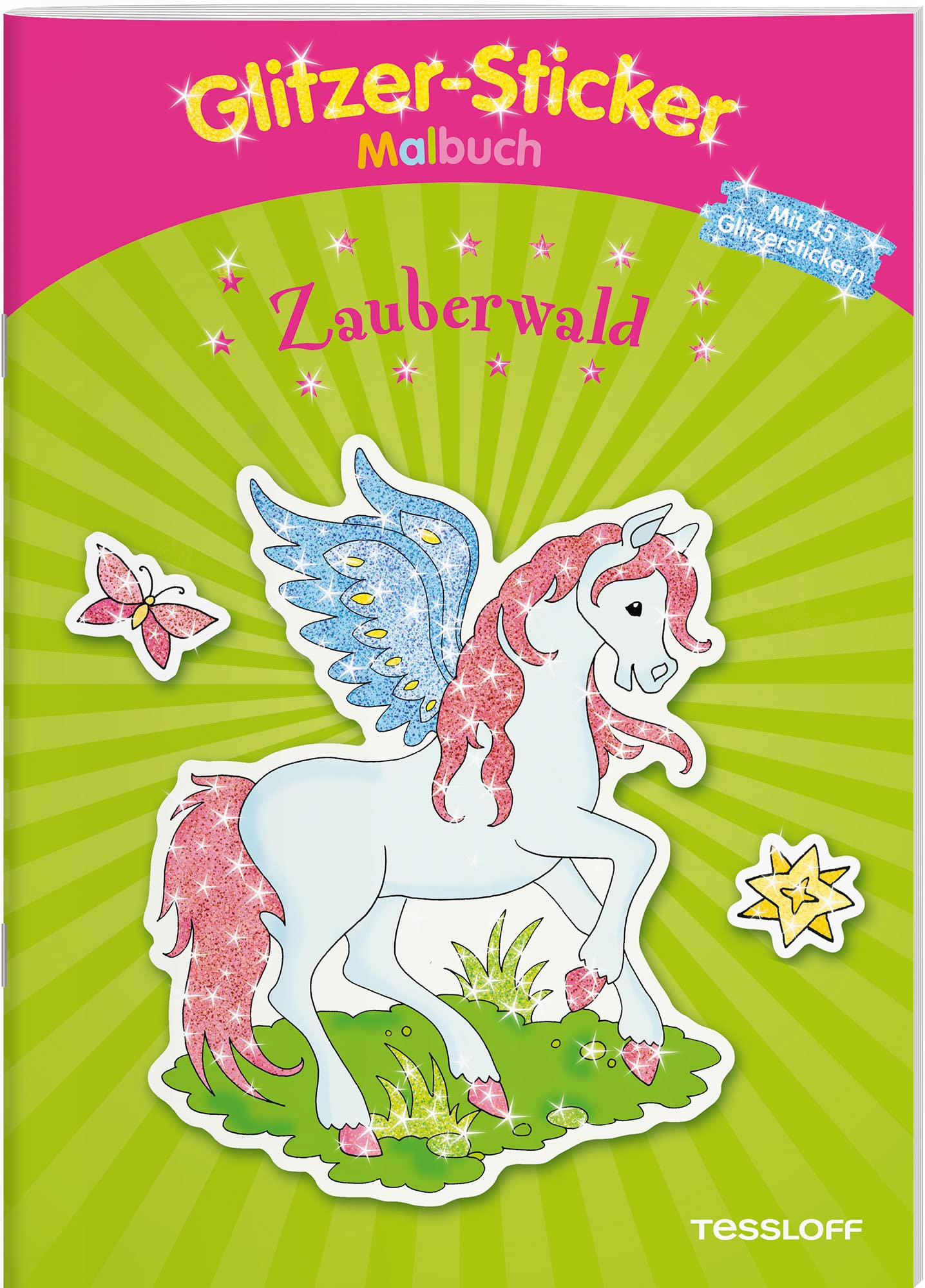 Glitzer-Sticker-Malbuch. Zauberwald Fairy Tales & Legends