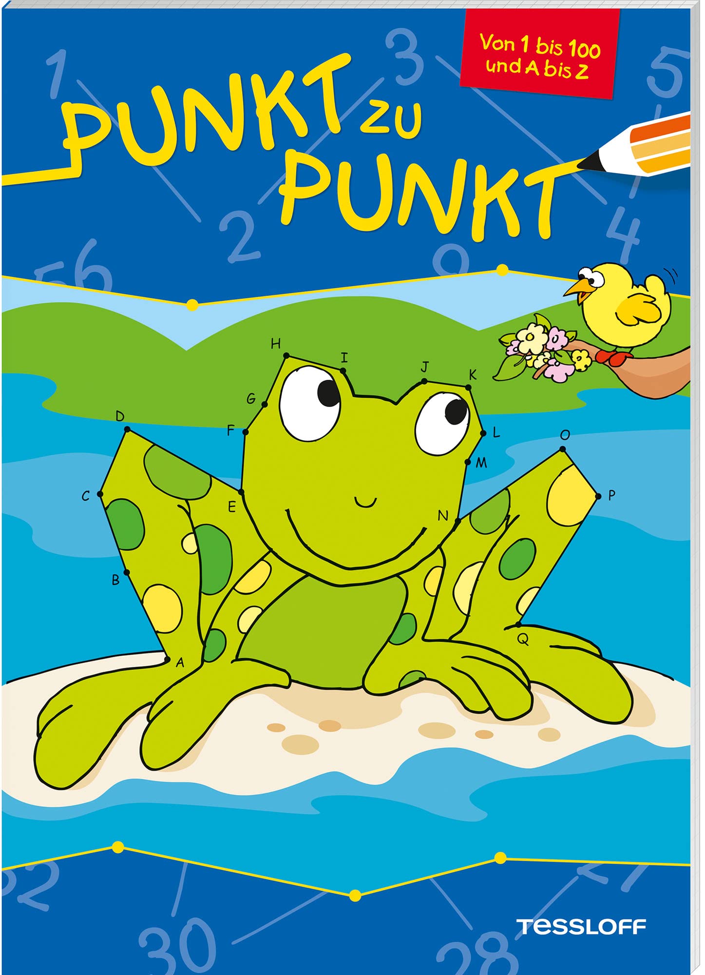 Punkt zu Punkt 1 bis 100 und A bis Z (Frosch): Von 1 bis 100 und A bis Z (Von Punkt zu Punkt) Tiptoi & Games
