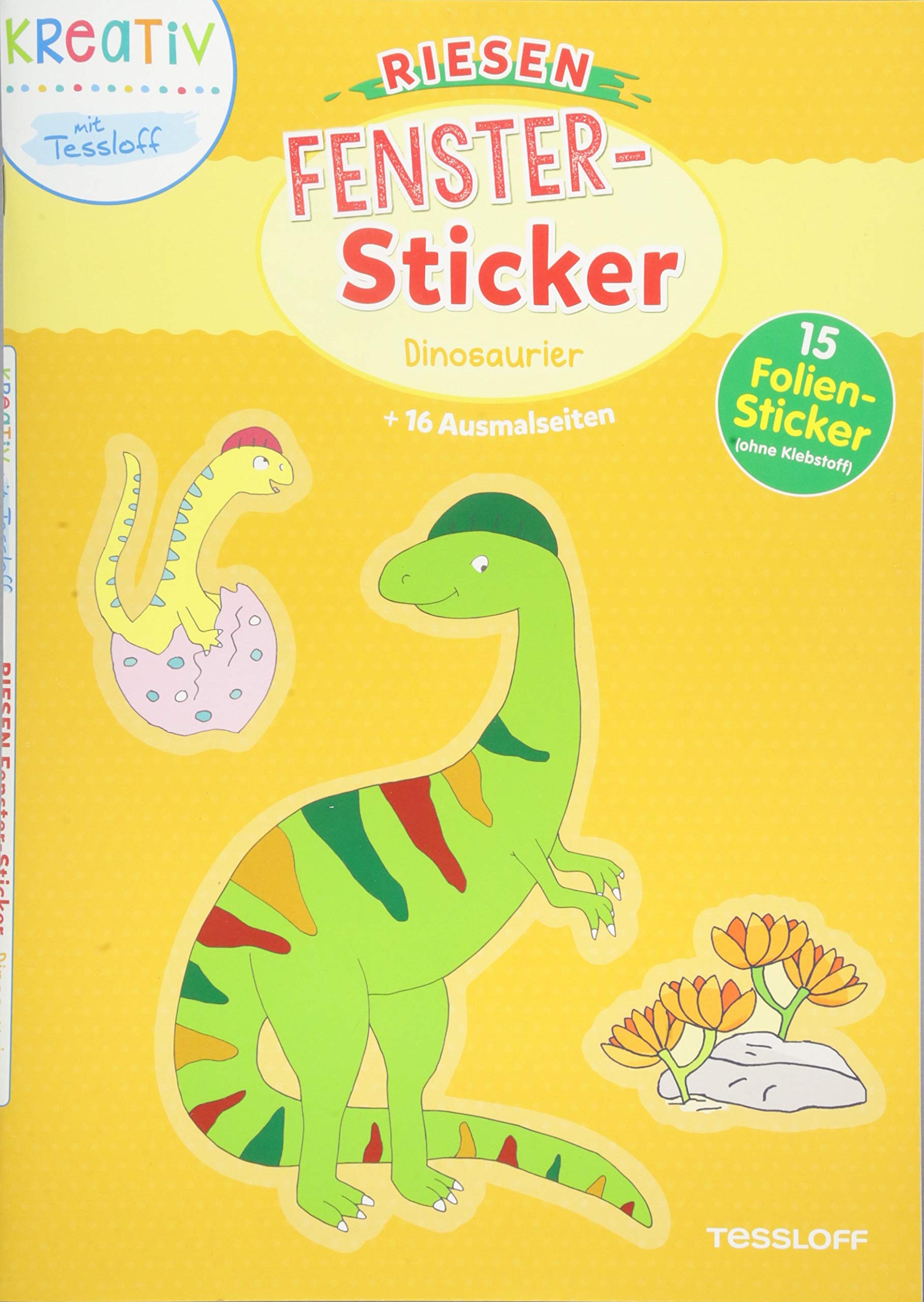 Riesen- Fenster-Sticker. Dinosaurier book