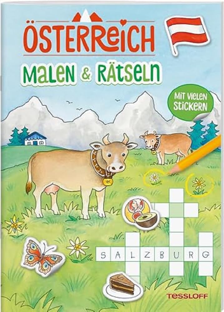 ÖSTERREICH. Malen & Rätseln: Mit vielen Stickern und tollen Rätseln (Mal- und Rätselbücher) Tiptoi & Games