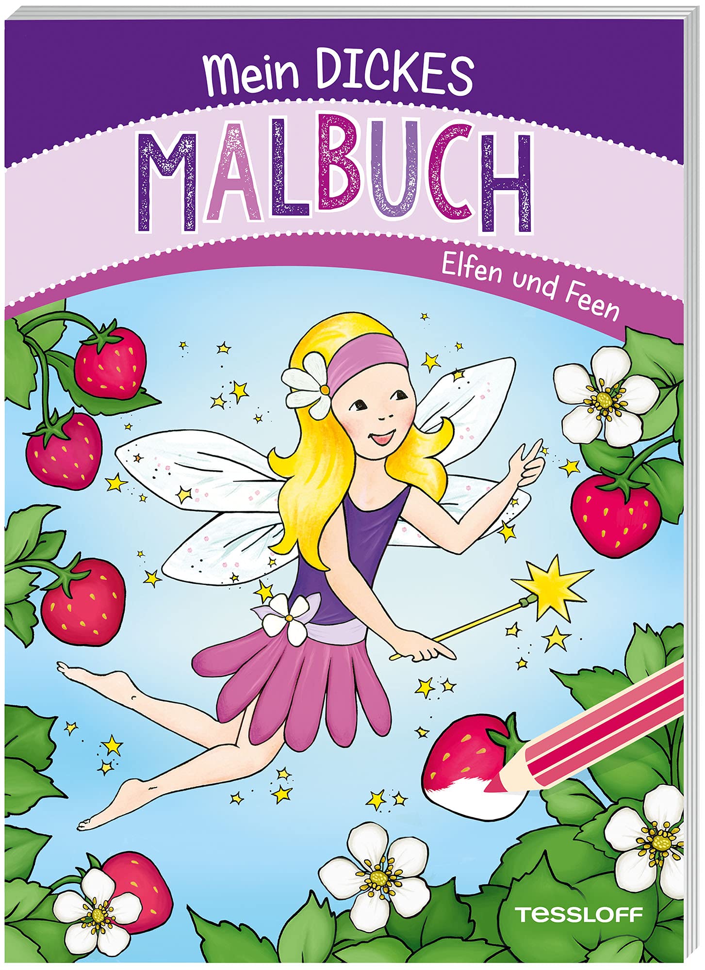 Mein dickes Malbuch. Elfen und Feen: Malen für Kinder ab 5 Jahren (Malbücher und -blöcke) Tiptoi & Games