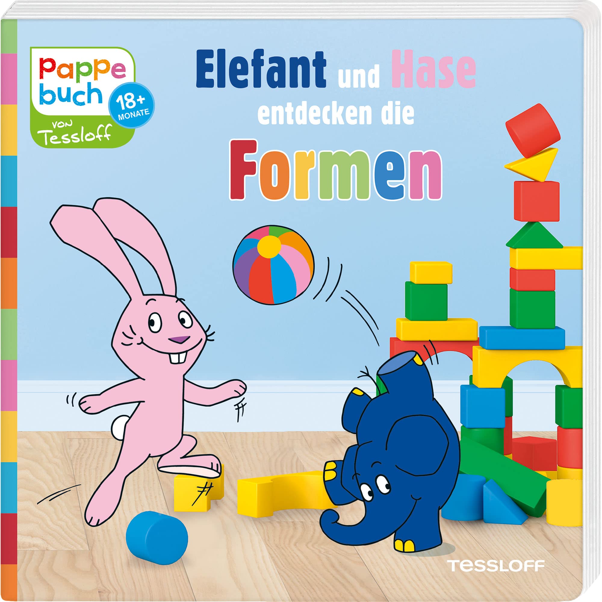 Pappebuch. Elefant und Hase entdecken die Formen Non-fiction