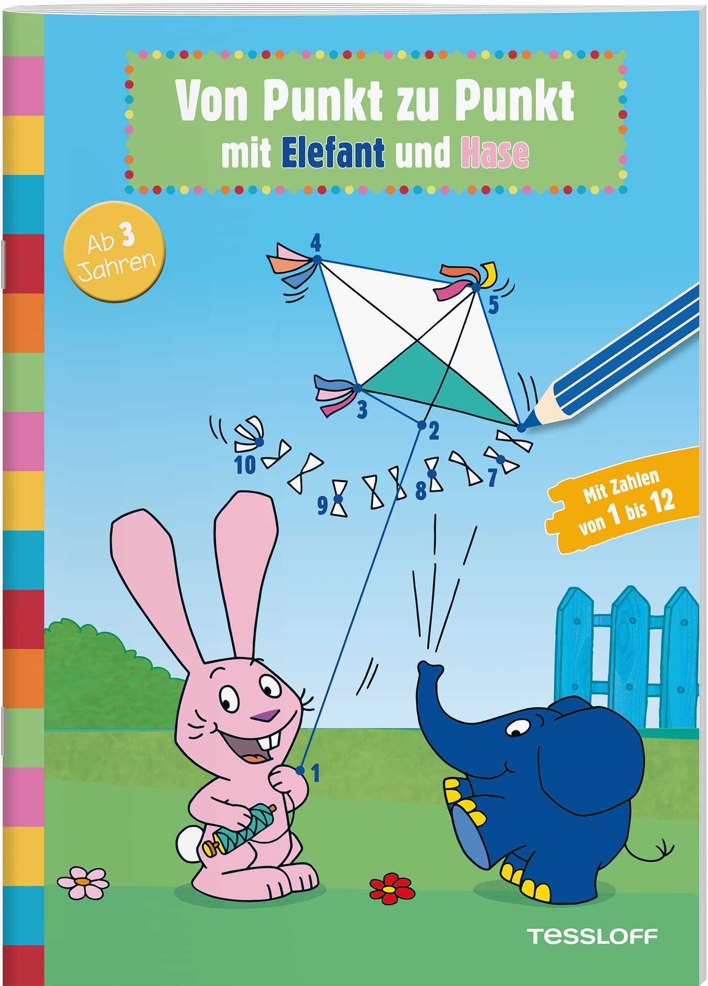 Von Punkt zu Punkt mit Elefant und Hase: Elefantastischer Malspaß für Kindergartenkinder (Rätsel, Spaß, Spiele) Leisure, Home & Garden