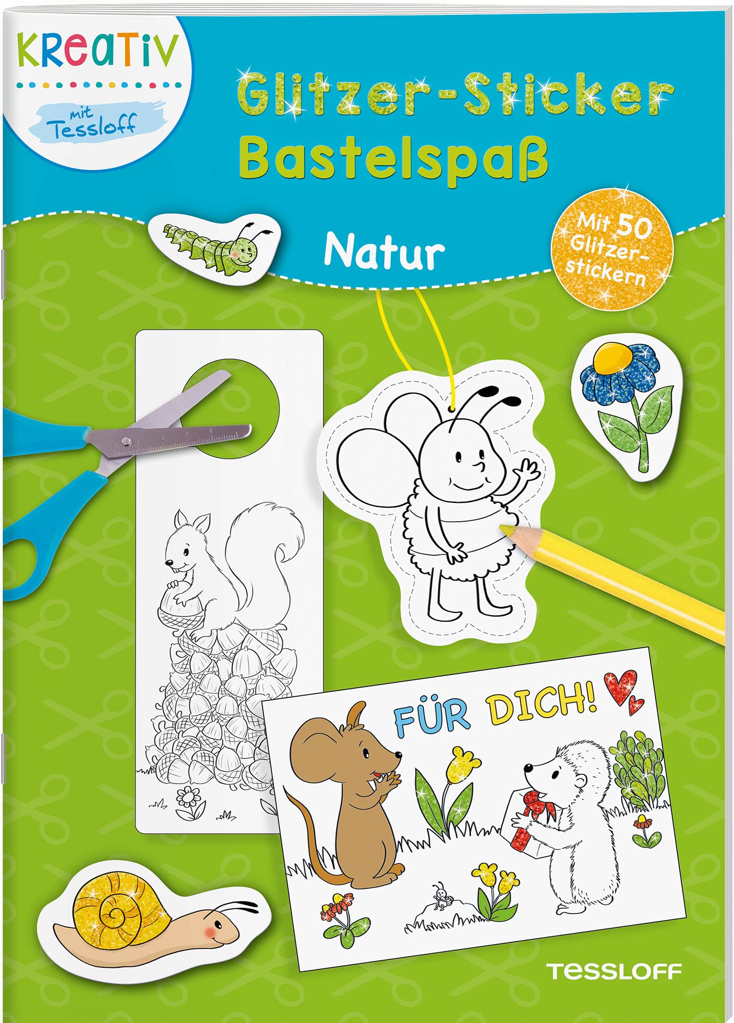 Glitzer-Sticker Bastelspaß. Natur Tiptoi & Games
