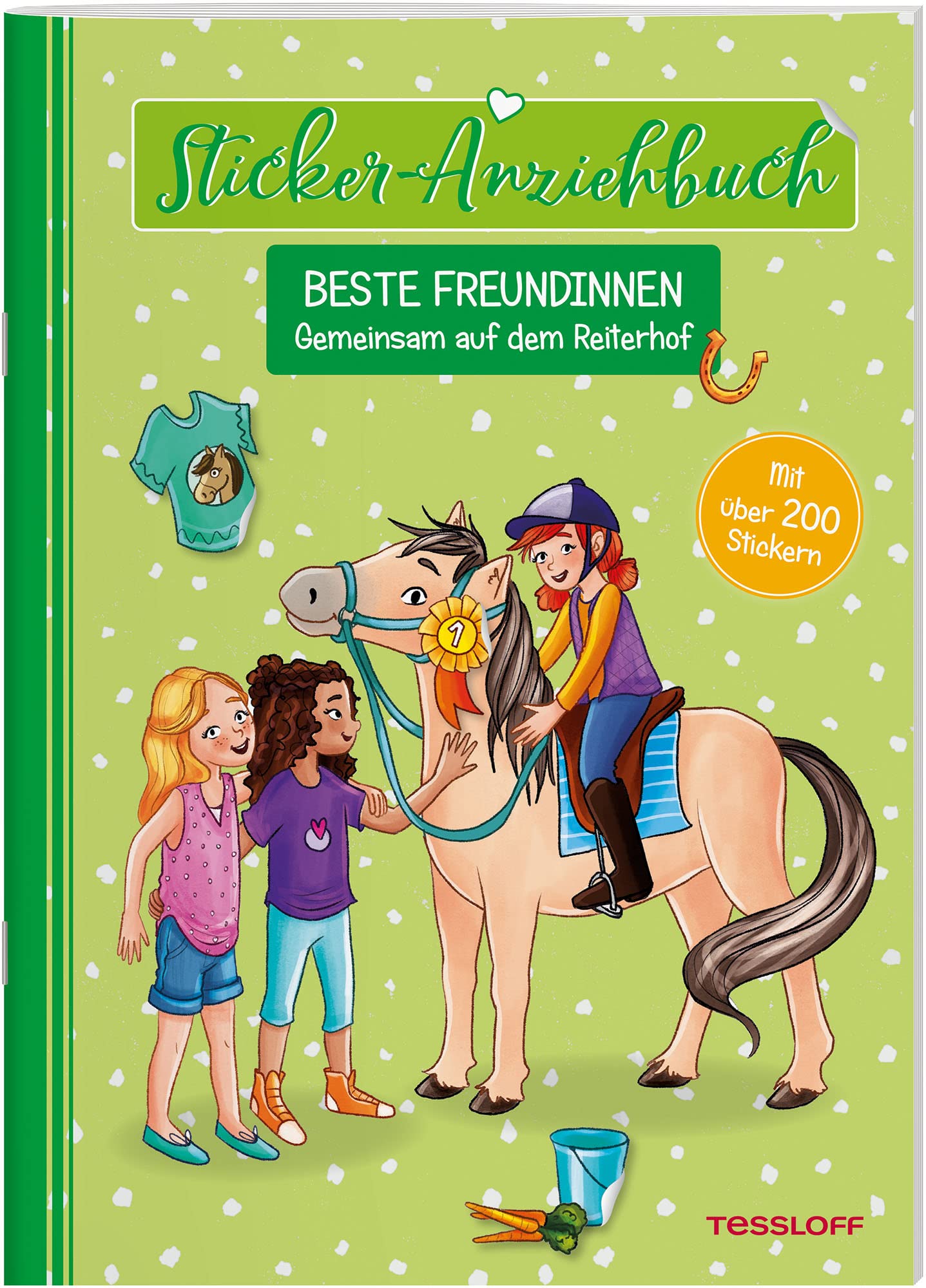 Sticker-Anziehbuch. Beste Freundinnen. Gemeinsam auf dem Reiterhof. Mit über 200 Stickern (Spielen & Beschäftigen) General education