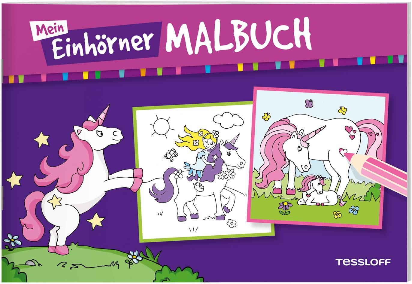 Mein Einhörner-Malbuch: Malspaß für Kinder ab 5 Jahren (Malbücher und -blöcke) Tiptoi & Games