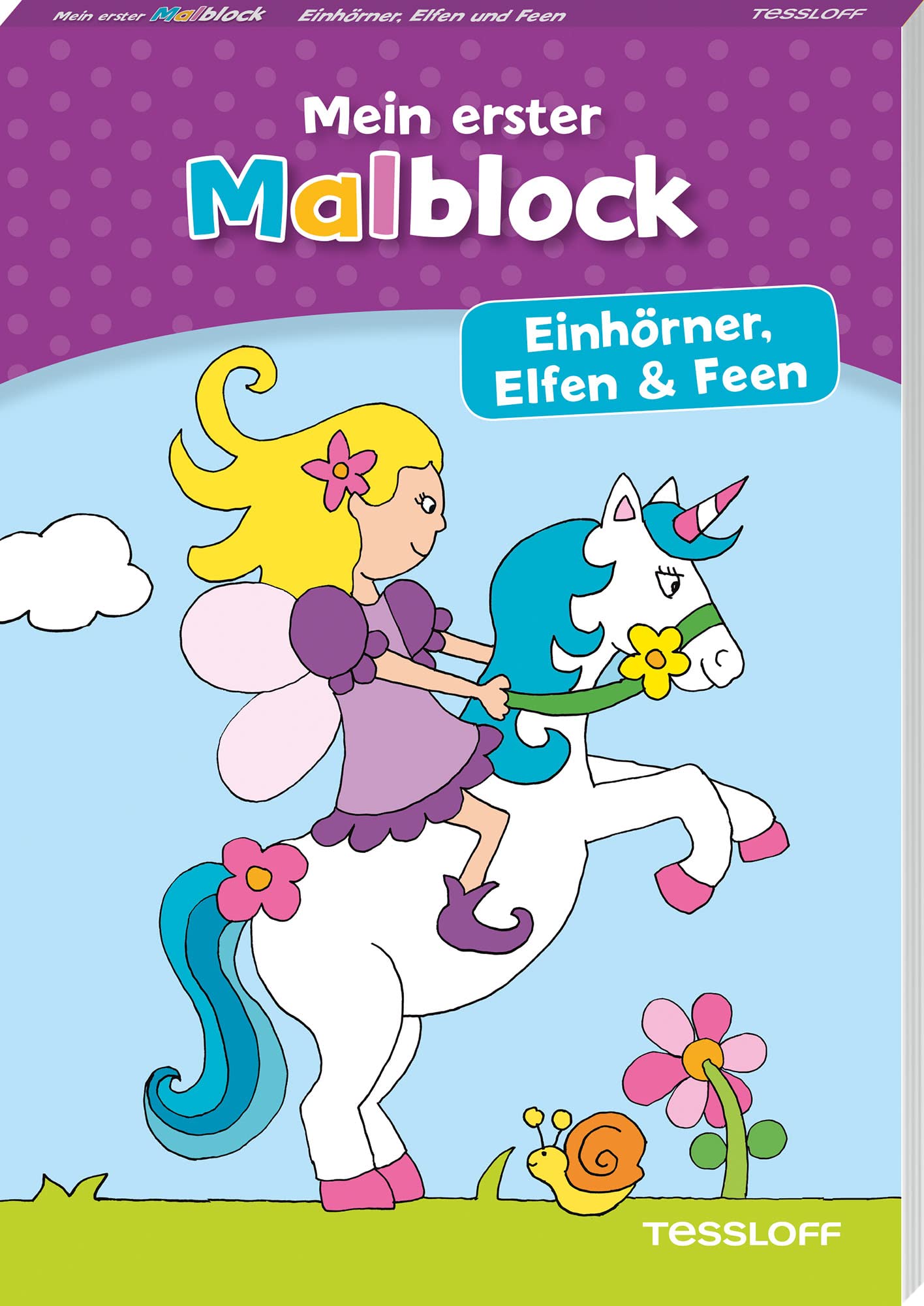 Mein erster Malblock. Einhörner, Elfen und Feen: Malen für Kinder ab 4 Jahren (Malbücher und -blöcke) Non-fiction
