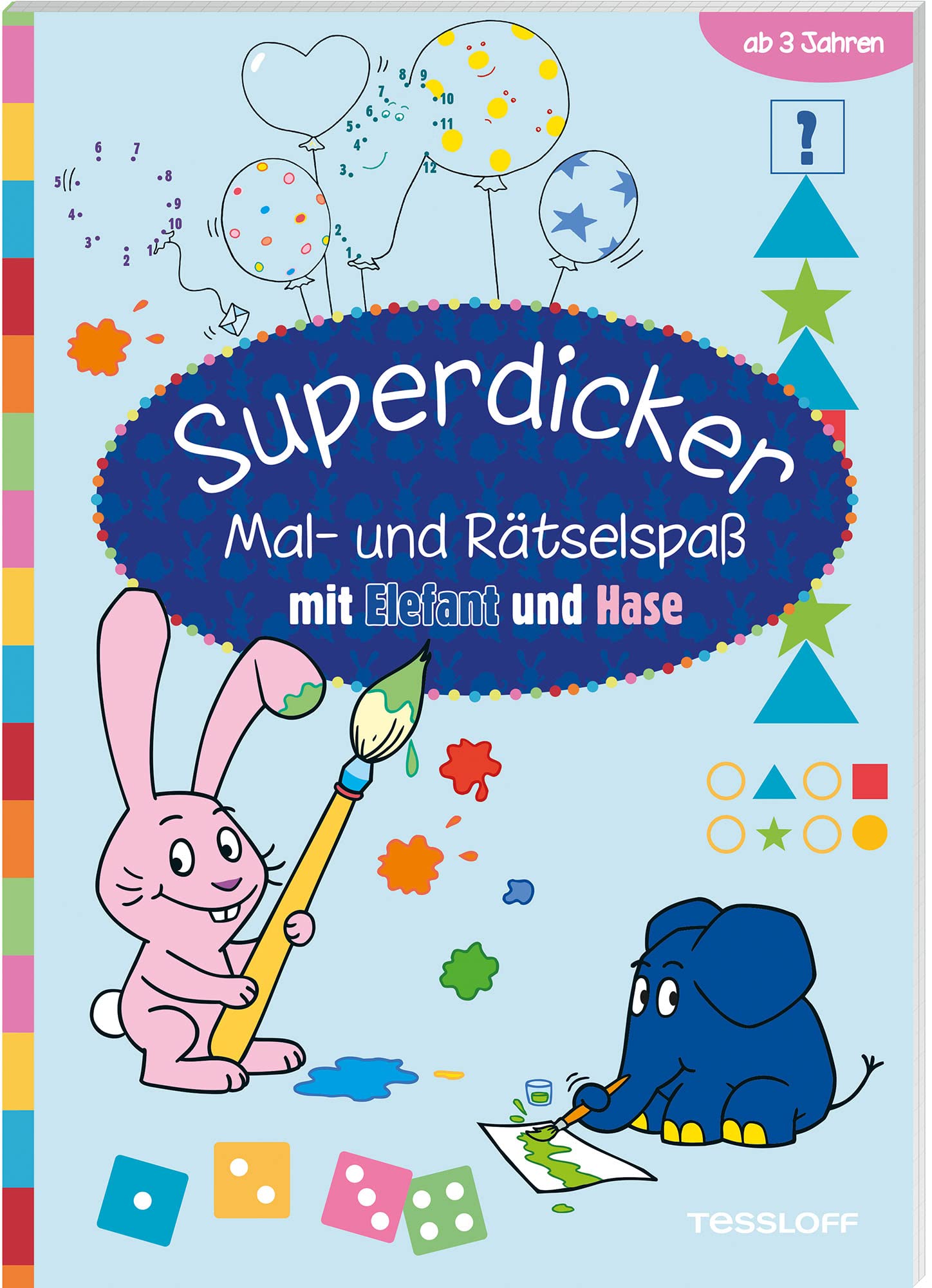 Superdicker Mal-und Rätselspaß mit ELEFANT und HASE Non-fiction