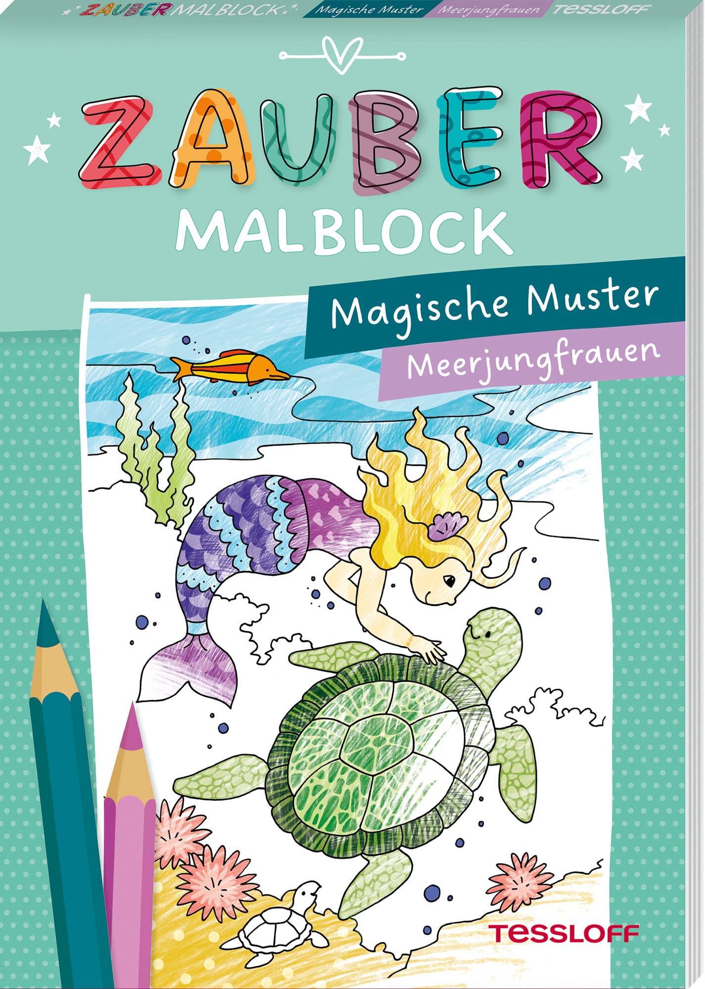 Zaubermalblock. Magische Muster. Meerjungfrauen book