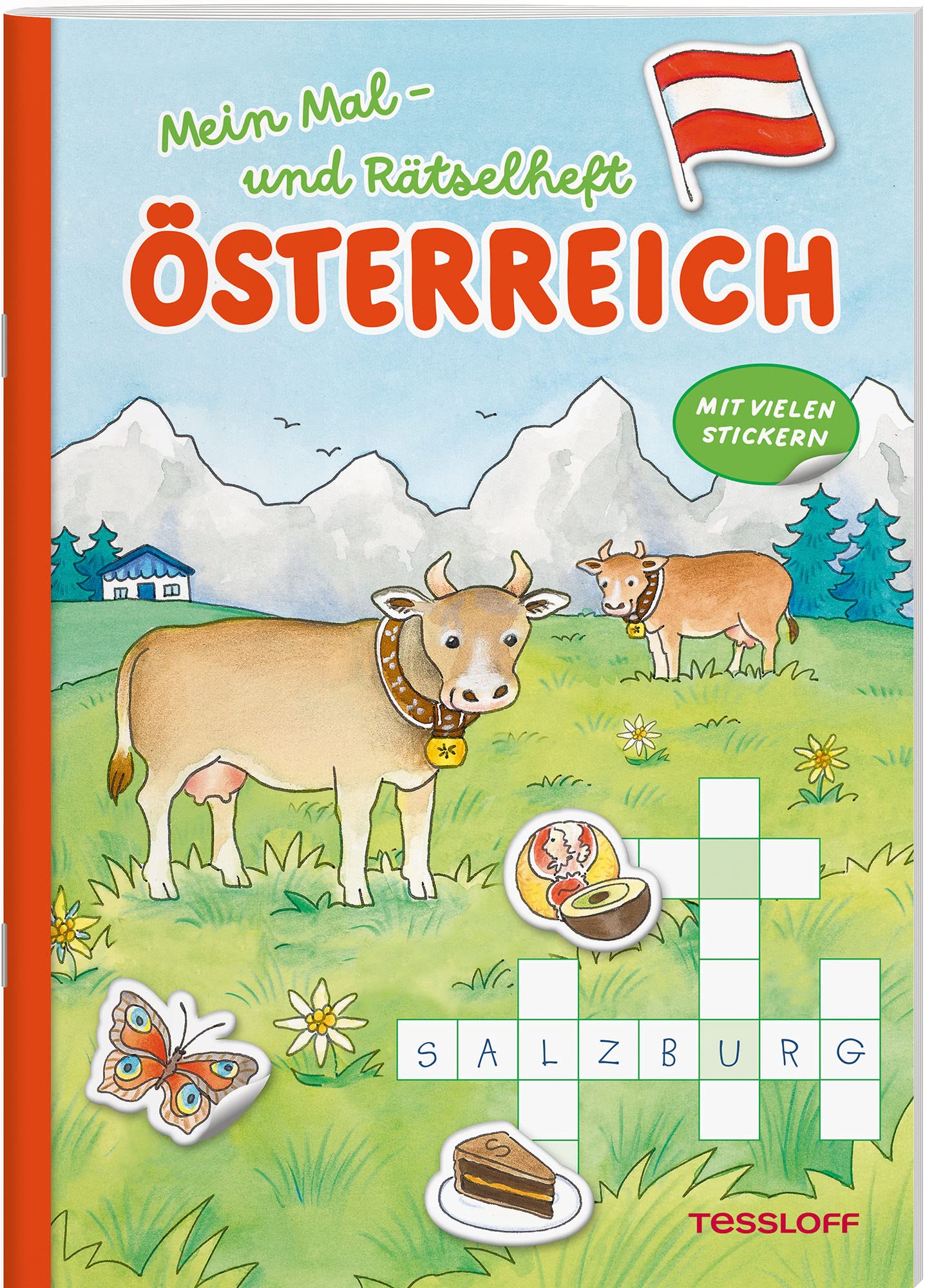 Mein Mal- und Rätselheft. Österreich Tiptoi & Games