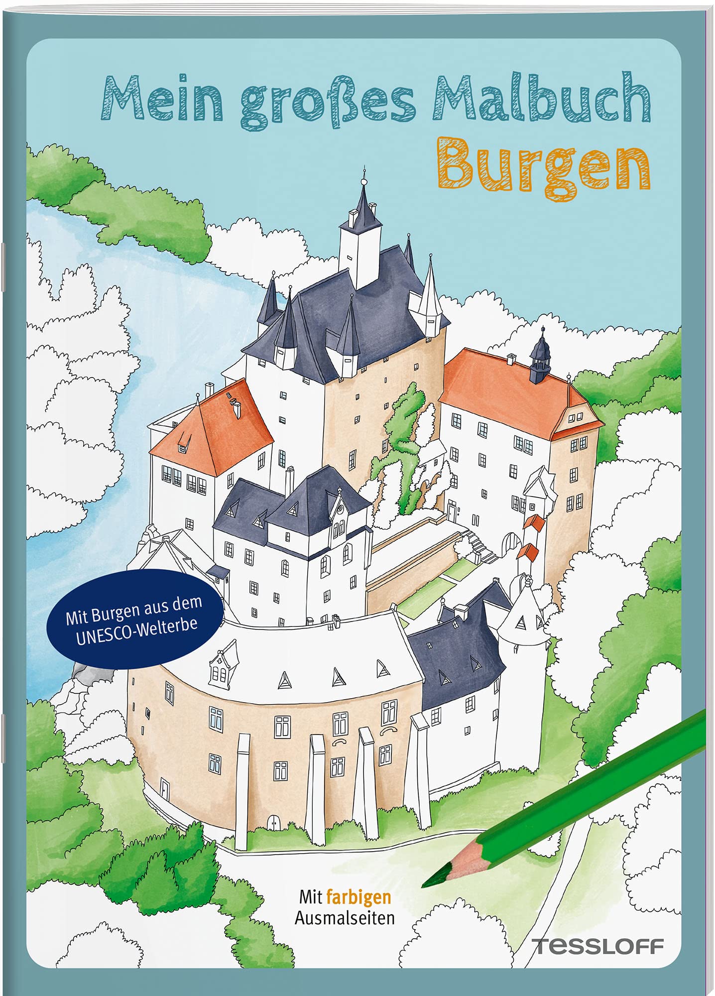 Mein großes Malbuch. Burgen Tiptoi & Games