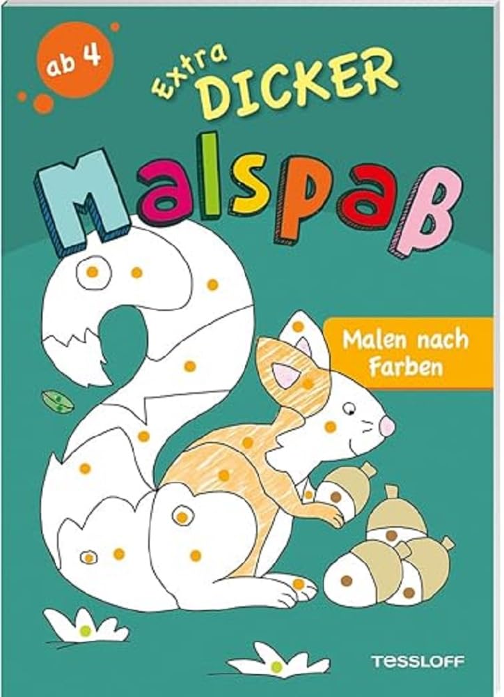 Extradicker Malspaß. Malen nach Farben / Dickes Malbuch mit farbigen Punkten als Ausmalhilfe / Für Kindergartenkinder ab 4 Jahren: Malspaß für Kindergartenkinder ab 4 Jahren (Malbücher und -blöcke) Tiptoi & Games