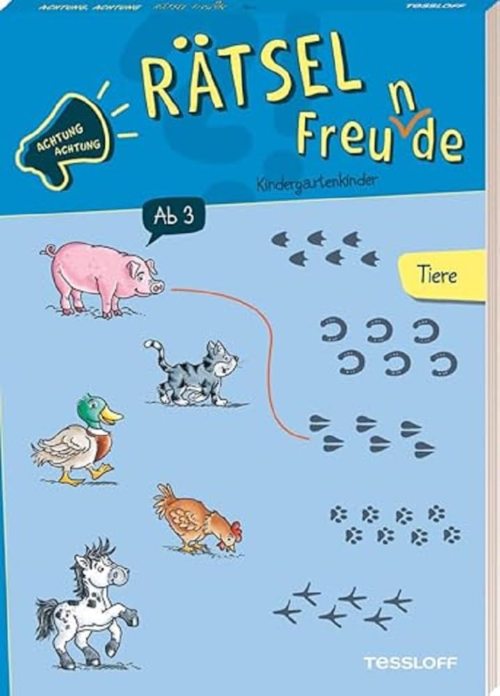 Achtung, Achtung Rätselfreu(n)de! Kindergarten. Tiere Non-fiction